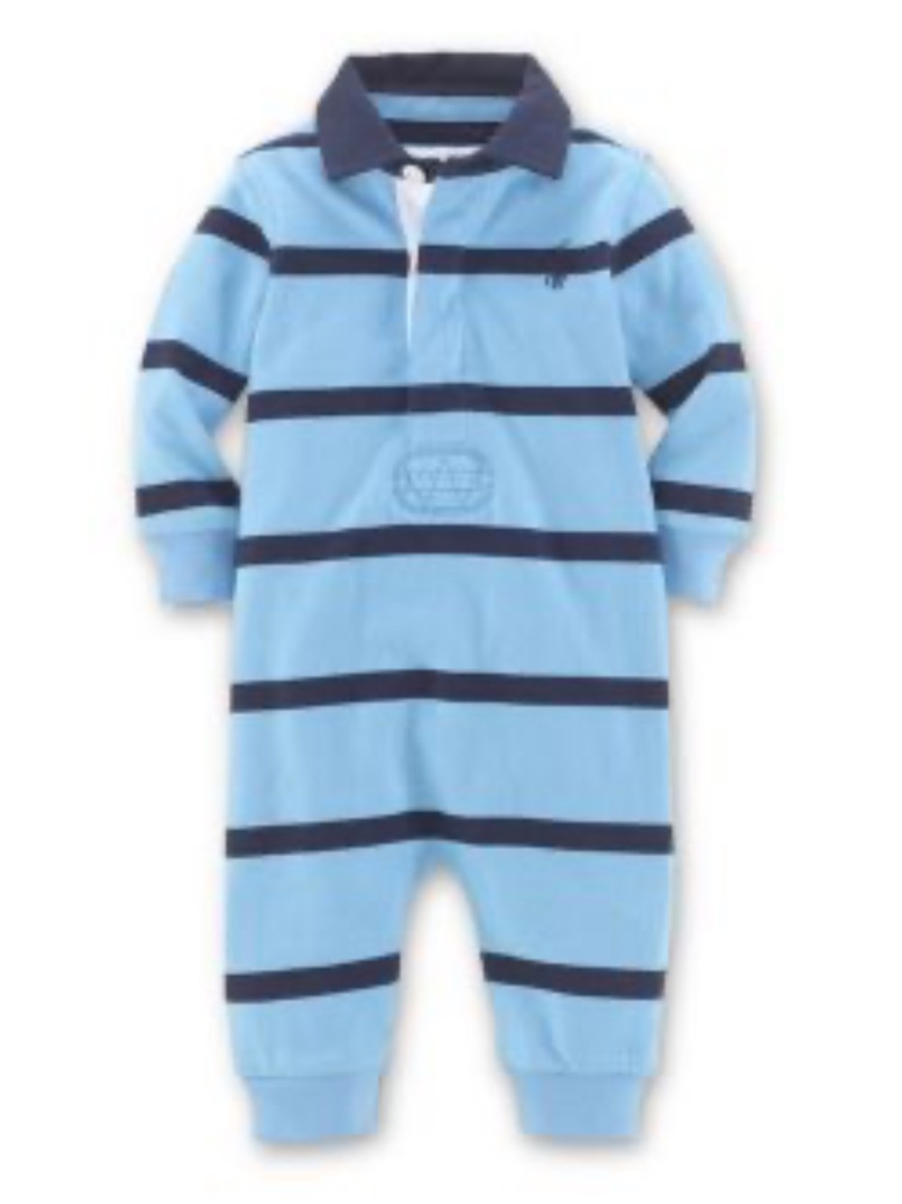 Ralph Lauren Boys' Rugby Stripe Coverall - Baby